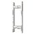 Puxador Para Portas Duplo DF933 300MM Inox 202 Escovado- Italyline - Imagem 1