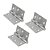 Dobradiça com Rolamento 3" X 2,5" X 2mm Inox Escovado 76005 3 unidades - Stam - Imagem 1