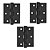 Dobradiça com Rolamento 3" X 2,5" X 2mm Inox Black 76005 Kit 3 unidades - Stam - Imagem 1