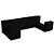 Cabide Duplo Eterna 9022 Black Italy Line - Imagem 1