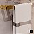 Toalheiro Porta Toalha Slim Solano Gold - Italy Line - Imagem 2