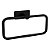 Porta Toalha Argola Delia Aço Inox Black Italy Line - Imagem 1