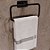 Porta Toalha Argola Delia Aço Inox Black Italy Line - Imagem 2