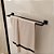 Porta Toalha Duplo Eterna 600mm Inox Black Italy Line - Imagem 2