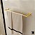Porta Toalha Dupla Eterna 600mm Gold Italy Line - Imagem 2