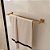 Porta Toalha Dupla Eterna 600mm Gold Matte Italy Line - Imagem 2