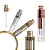 Frasco Gloss com Tampa Ouro, Prata e Rose - Imagem 1