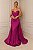 VESTIDO PRAELA REF0302408101 FUCSIA CETIM - Imagem 1