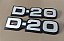 Par Emblema Lateral Prata Original GM D20 93/96 (Prateado) - Imagem 6
