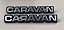Par Emblema Lateral Caravan 80/83 Original GM Cromado - Imagem 1