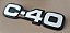 1 UM Emblema C-40 Original - Caminhão GM C40 - Imagem 4