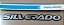 1 (UM) Emblema Silverado Original GM Lateral Porta - Imagem 1
