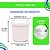 P1000 Branco - Pote Redondo Com Lacre 1000ml Branco- 50 unidades - Imagem 5