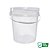 10 unidades - Balde 5 litros Transparente com alça resistente tampa e lacre de segurança, tintas, conservas, molhos, bebidas, doces, salgados - Imagem 1