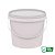 Balde 3.6 Branco- Balde Plástico 3.6 litros com Lacre e alça - 10 Unidades - Imagem 1