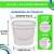 Balde 3.6 Branco- Balde Plástico 3.6 litros com Lacre e alça - 10 Unidades - Imagem 3