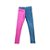 Legging Bicolor Canelada Rosa E Azul Bb - Imagem 4