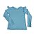 Camiseta babado azul bebê - Imagem 1