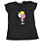 Camiseta Preta Sorvete Pompom - Imagem 1