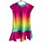 Vestido Geladinho Arco Iris Neon - Imagem 2
