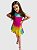 Vestido Geladinho Arco Iris Neon - Imagem 1
