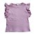 Camiseta Canelada Babado Rosa - Imagem 2