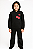 Conjunto Moletom Flanelado Preto Cherry - Imagem 1