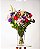 BUQUÊ PREMIUM - LIZIANTHUS ROXO ROSAS VERMELHAS E LÍRIOS ROSAS - Imagem 1
