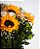 BUQUÊ GIRASSOL COM LIZIANTHUS BRANCOS - Imagem 2
