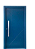 Porta Laqueada Pivotante Azul frisada - Imagem 1