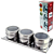 Kit 3 Porta Temperos Magnético – Inox - Imagem 1