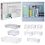 Organizador Modulares Diamond Kit 9 Peças - Imagem 2