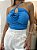 Cropped Drapeado Gota Flor Guilhermina - Imagem 2