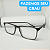 Armação para óculos de grau masculino modelo Cinza/Transparente CV250 - Imagem 2