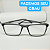 Armação para óculos de grau masculino modelo Cinza/Transparente CV250 - Imagem 4