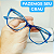 Armação para Óculos de GRAU feminino Estilosa Azul modelo CV1068 - Imagem 1