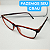 Armação para óculos de grau masculino preto/vermelho moderno modelo CV242 - Imagem 3