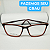 Armação para óculos de grau masculino preto/vermelho moderno modelo CV242 - Imagem 4