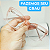 Óculos de GRAU feminino transparente Estilosa armação modelo CV189 - Imagem 1