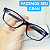 Armação de óculos masculino esporte preto/vermelho estiloso modelo CV222 - Imagem 1