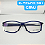 Armação de óculos masculino esporte preto/vermelho estiloso modelo CV222 - Imagem 5