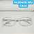 Armação para óculos de grau feminino Transparente armação modelo CV1044 - Imagem 5