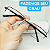Armação de óculos masculino resistente metal retangular modelo CV224 - Imagem 1