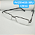 Armação de óculos masculino resistente metal retangular modelo CV224 - Imagem 3