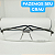 Armação de óculos masculino resistente metal retangular modelo CV224 - Imagem 4