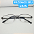 Armação de óculos masculino resistente metal retangular modelo CV224 - Imagem 5