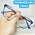 Armação para óculos de GRAU feminino Azul estilo blogueira armação modelo CV1003 - Imagem 1