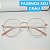 Armação para óculos de grau feminino Redondo rosa blogueira modelo CV1099 - Imagem 5