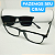 Óculos armação de GRAU masculino Clip On moderno modelo CV287 - Imagem 3