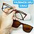 Óculos para armação de GRAU masculino Clip On moderno modelo CV228. - Imagem 1